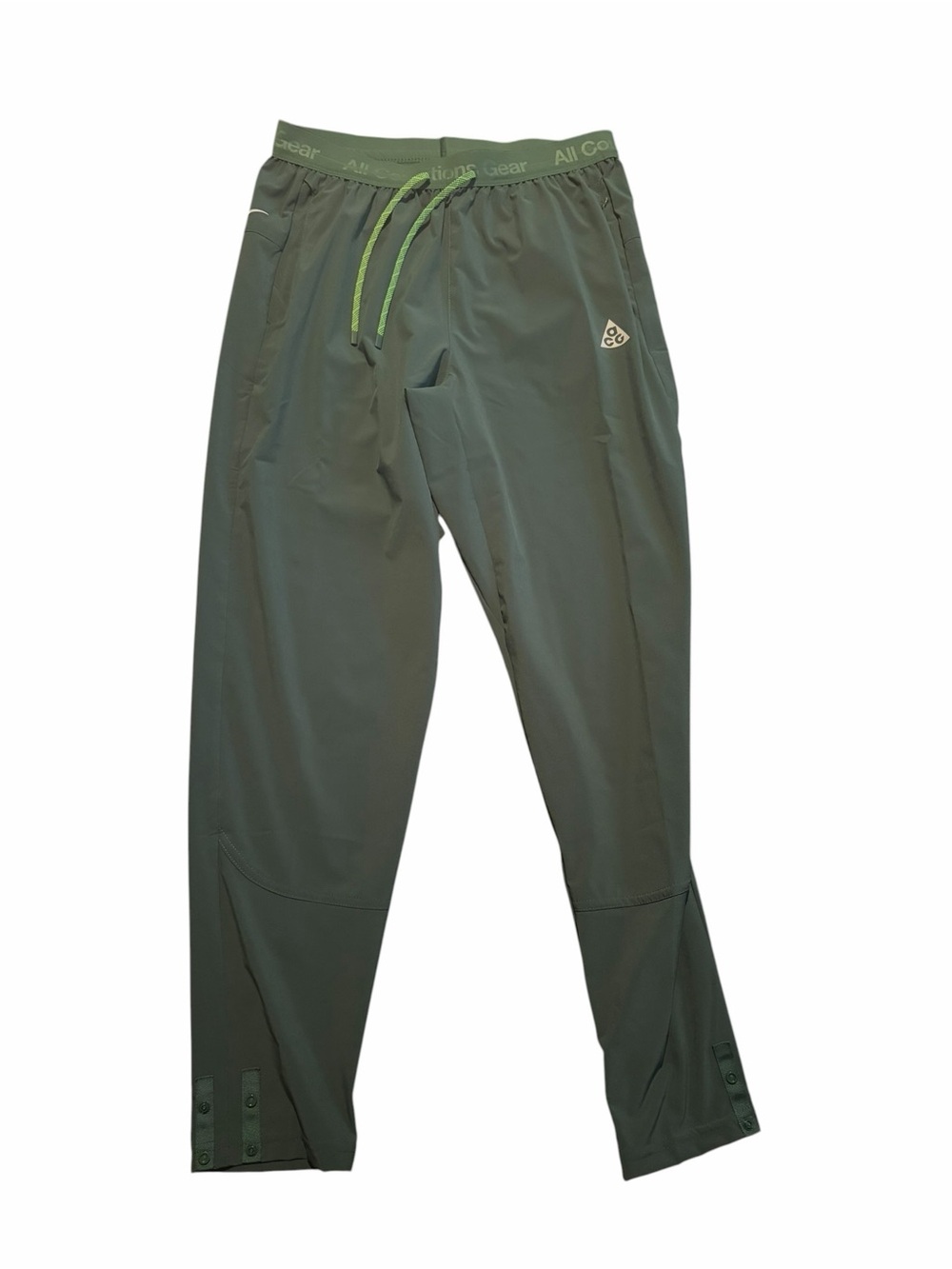 Nike ACG mens S green training running pants NWT